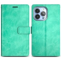 Roar Blue Moon [Choice Diary] Wallet Case, iPhone 14 Plus-Mint