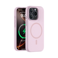 iShield [Ultra MagSafe] Liquid Silicon Snap Case, iPhone 15 Pro-Pink