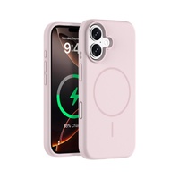 iShield [Ultra MagSafe] Liquid Silicon Snap Case with Capture Button, iPhone 16-Pink