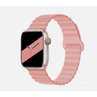 Hoco Apple Watch Silicon Magnetic Band [WA22] for All Series, 38 / 40 / 41 / 42 mm-Pink