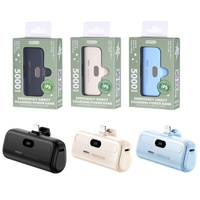 Remax Capsule Series Mini Power Bank with Lightning Port [RPP-633] [5000 mAh] - GREY