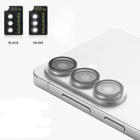 Halosure Geordi Rear Camera Lens Armour Protector (Anti-Reflection), Samsung s26 (Silver)