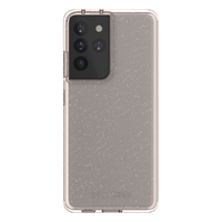 UR Vogue Glitter Infused Armor Case, Samsung s21 Ultra [1.2M Drop Protection]-Pink