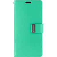 Goospery Rich Diary Wallet Case, iPhone 13 Pro-Mint